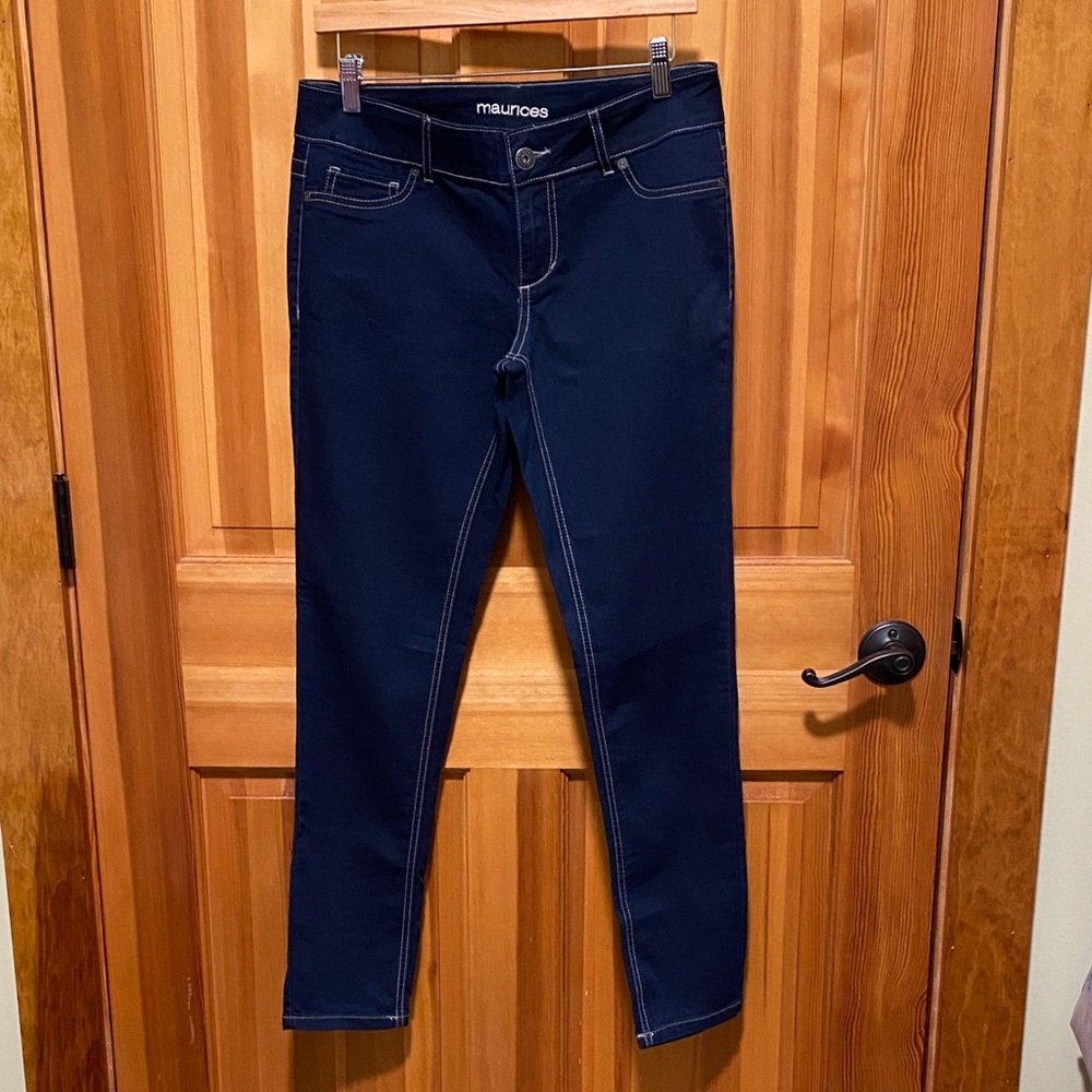 Maurices Dark Blue Skinny Jeans